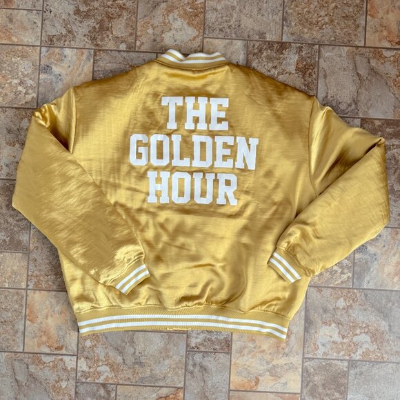 The Golden Hour Podcast 3XL Gold Bomber Jacket - LIMITED EDITION - Picture 2 of 12